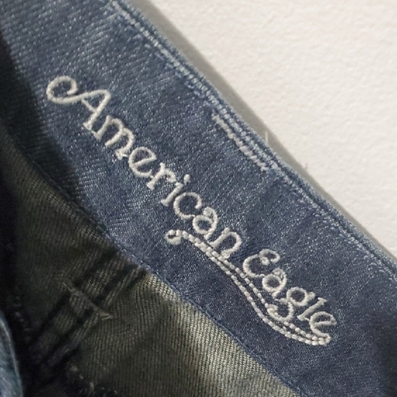 American Eagle Vintage Y2k Women's Blue Denim Shorts size 6 - Picture 3 of 9